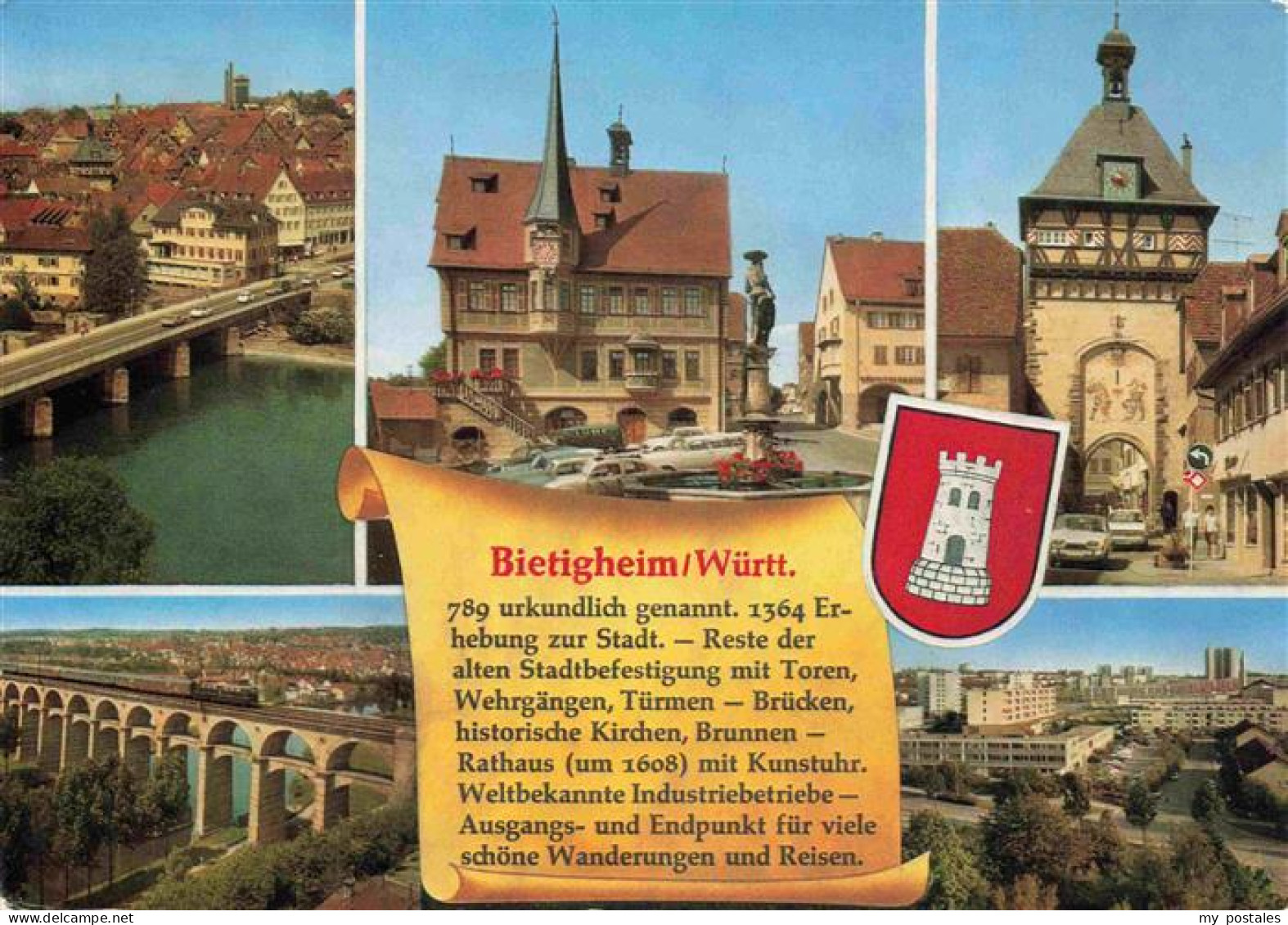 Bietigheim-Bissingen Bruecke Viadukt Rathaus Stadttor