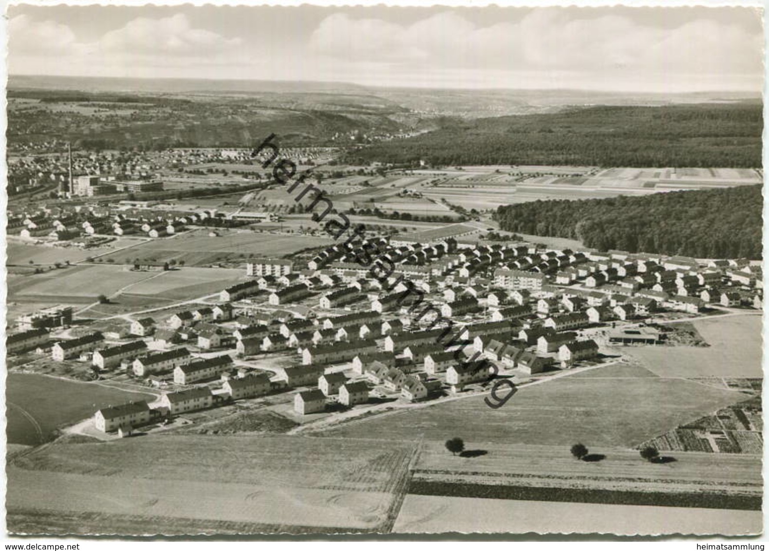 Bietigheim-Bissingen - Buch - Luftaufnahme - Foto-AK Grossformat 60er Jahre - Verlag Schildbach Bietigheim