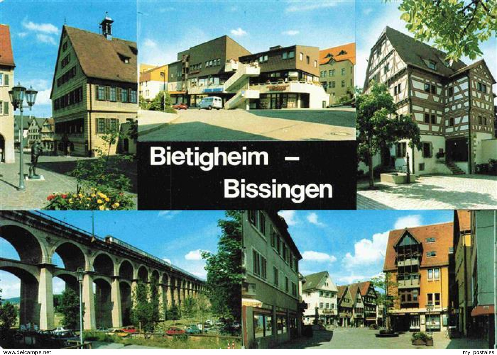 Bietigheim-Bissingen Enz BW Ortspartien Marktplatz Viadukt