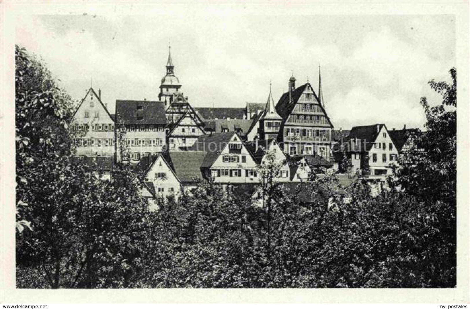 Bietigheim-Bissingen Enz BW Stadtansicht Fachwerkhaus Kirche Altstadt Daecher
