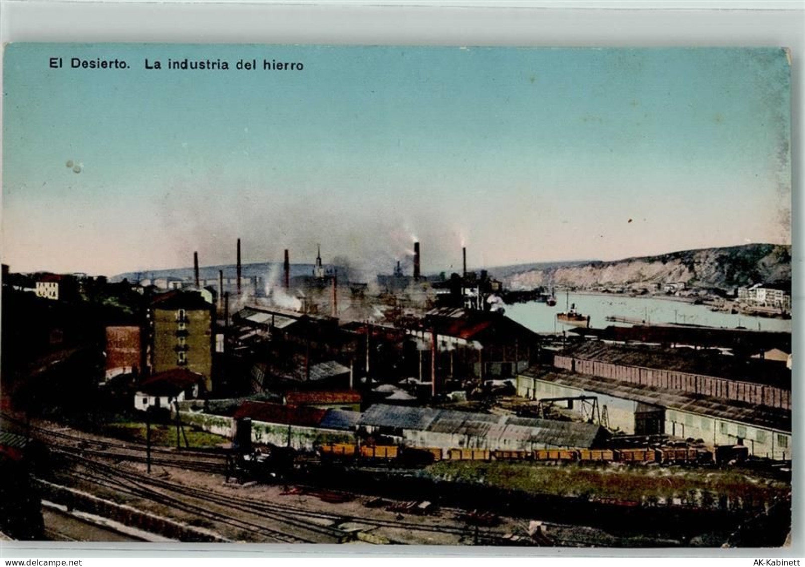 Bilbao - El Desierto La Industria del hierro Eisenbahn Dampfer - 52228359