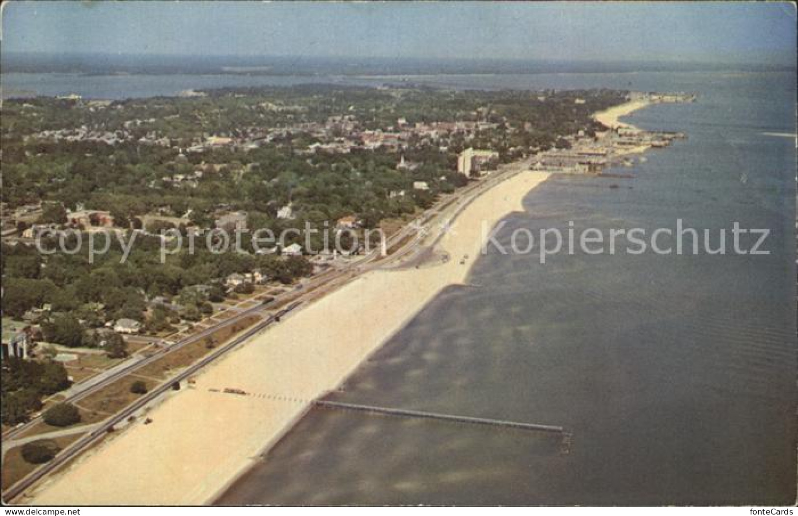 Biloxi Lighthouse Mississippi Gulf Coast aerial view