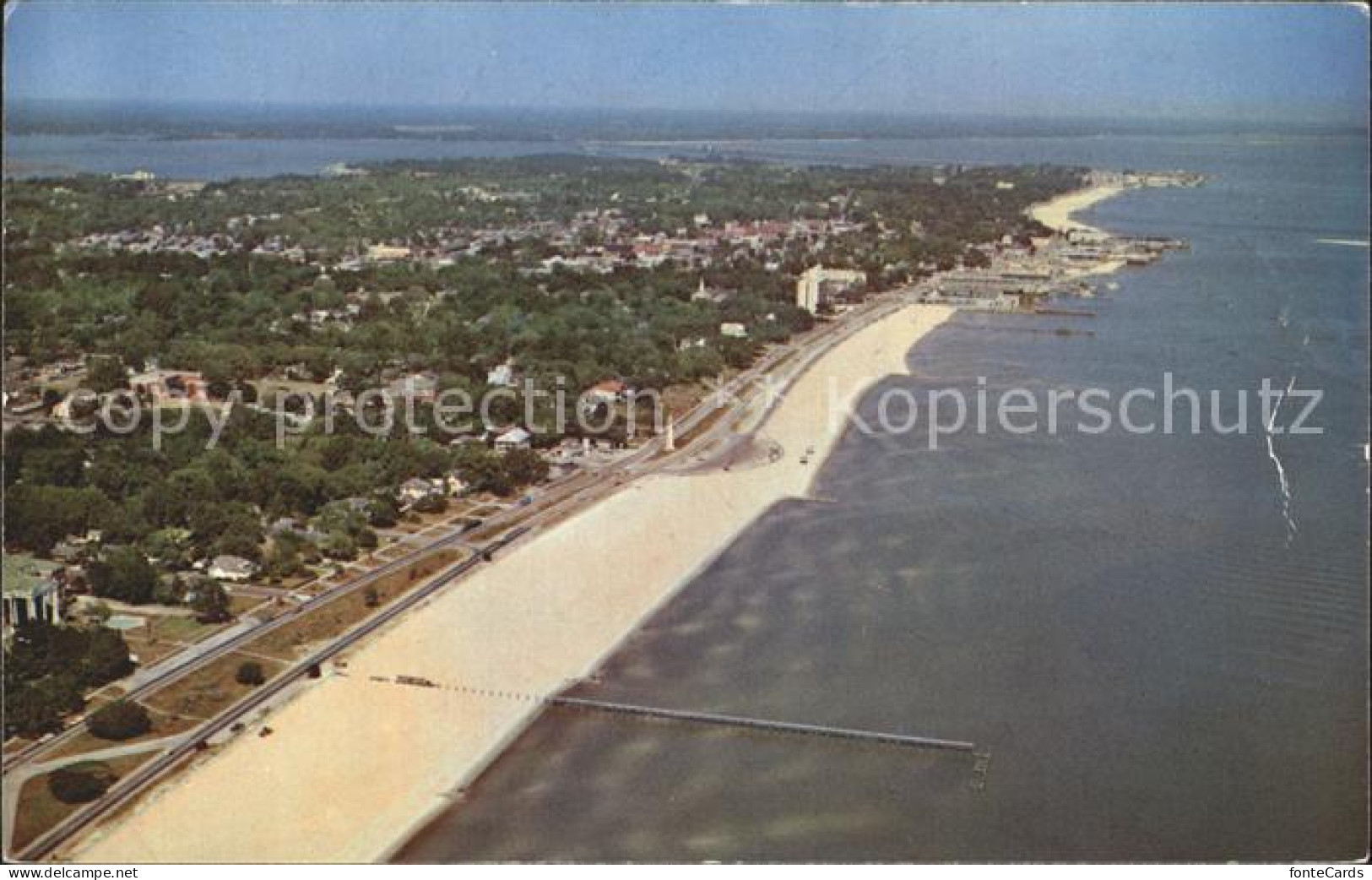 Biloxi Mississippi Gulf Coast Beaches Air view
