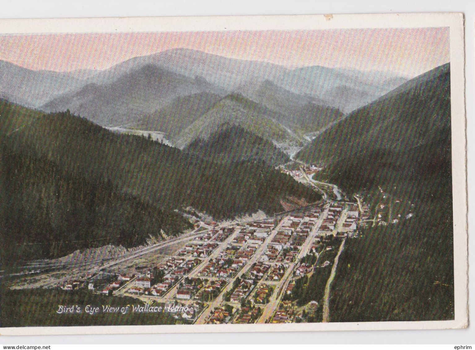 Bird's Eye view of Wallace Idaho