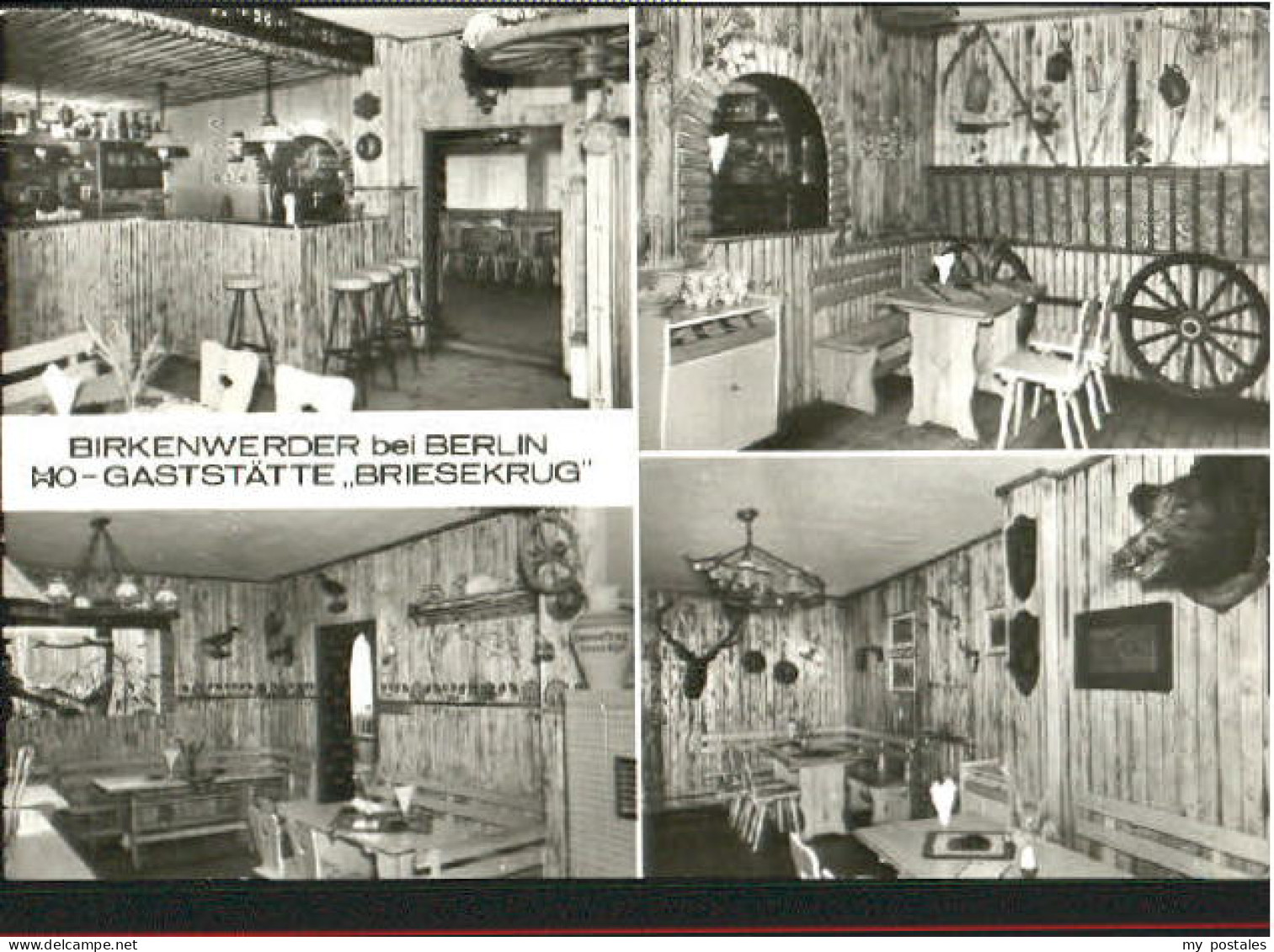 Birkenwerder bei Berlin Gaststaette x 1979