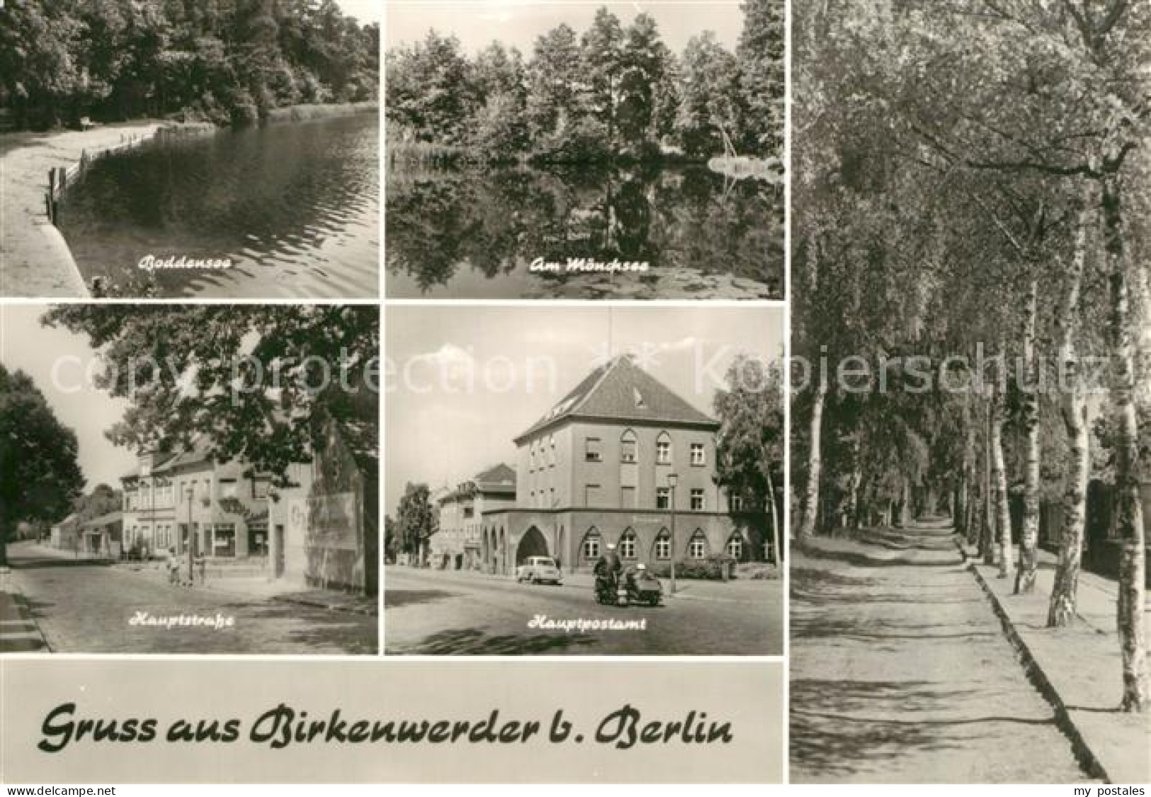 Birkenwerder Boddensee Am Moenchsee Hauptstrasse Hauptpostamt Allee