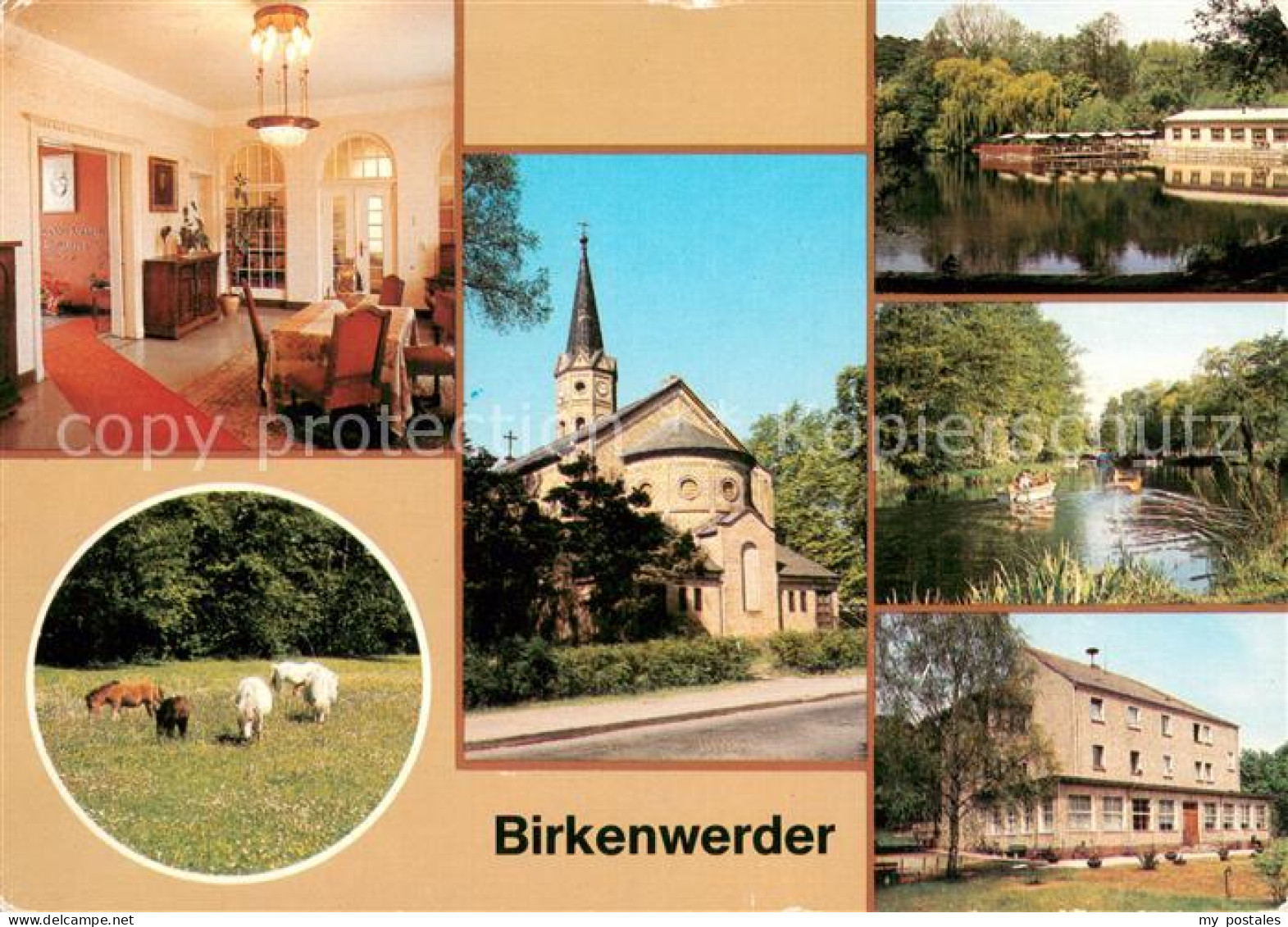 Birkenwerder Clara Zetkin Gedenkstaette Ponyzucht Kirche Gaststaette Boddensee B