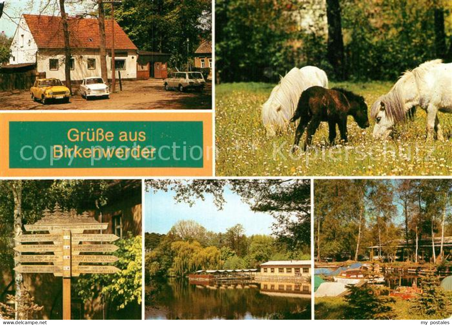 Birkenwerder Gaststaette Briesekrug Ponyzucht Gaststaette Boddensee Bootshafen