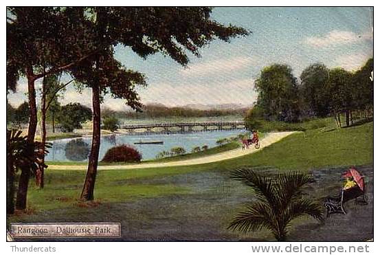 BIRMA BURMA RANGOON D A AHUJA  COLOR COULEUR RANGOON DALHOUSIE PARK NO 15