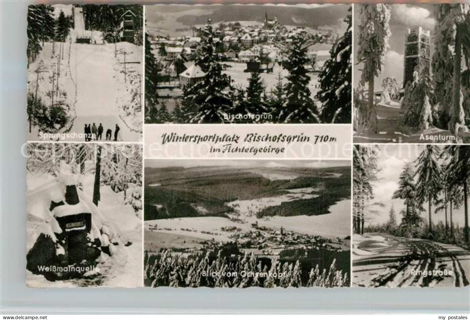 Bischofsgruen Sprungschanze Asenturm Ringstrasse Weissmainquelle