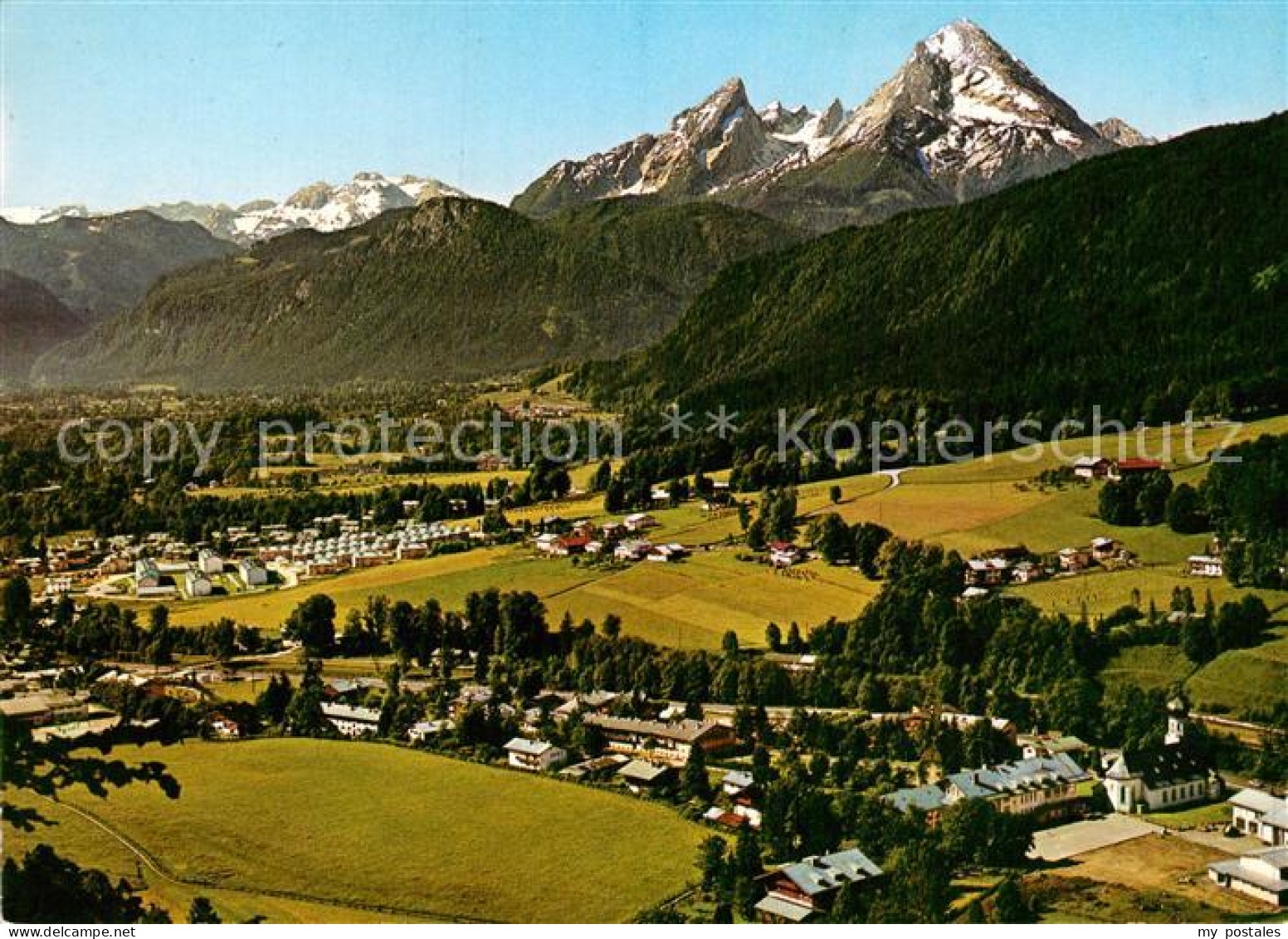 Bischofswiesen Panorama mit Watzmann