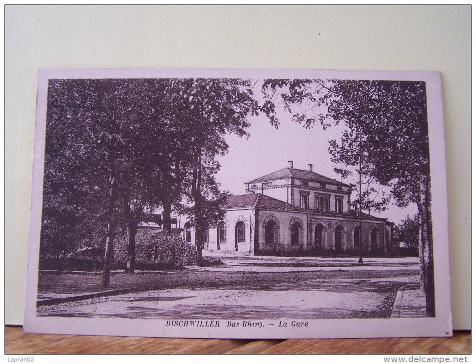 BISCHWILLER (BAS RHIN) LA GARE.