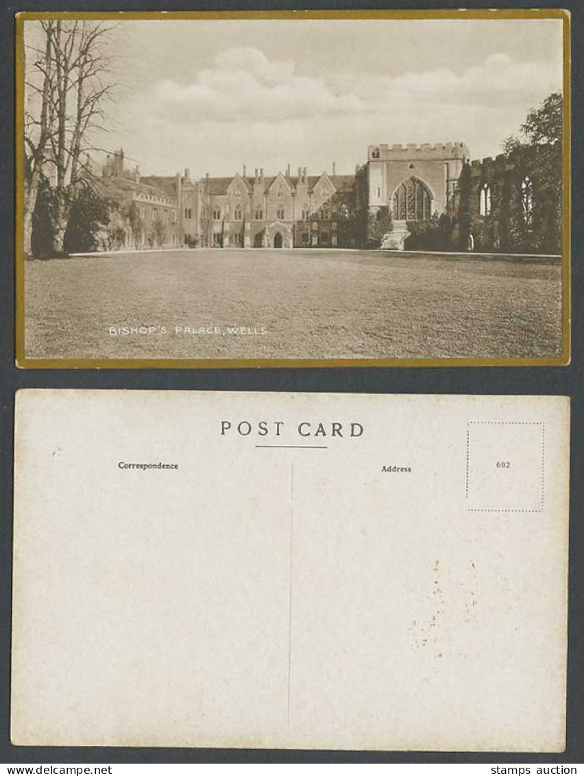 Bishop's Palace, Wells, Somerset, Wells Cathedral Old Postcard