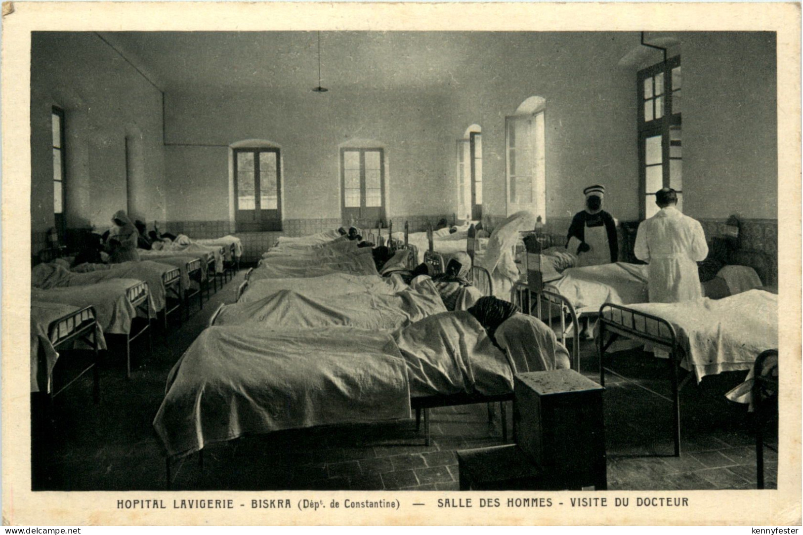 Biskra, Hopital lavigerie, Salle des Hommes, Visite du Docteur