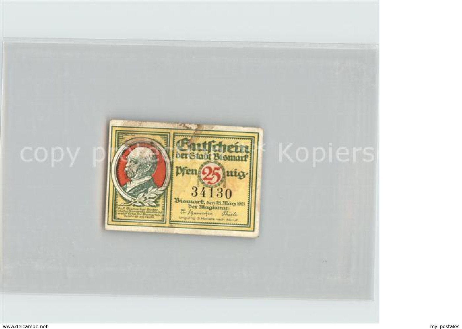 Bismark Altmark 25 Pfennig Bismarck