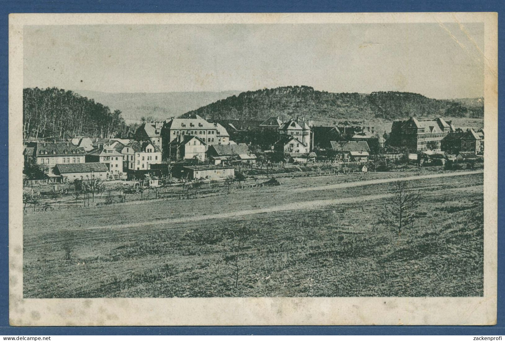 Bitsch Lothringen Teilansicht, gelaufen, Mängel (AK5474)