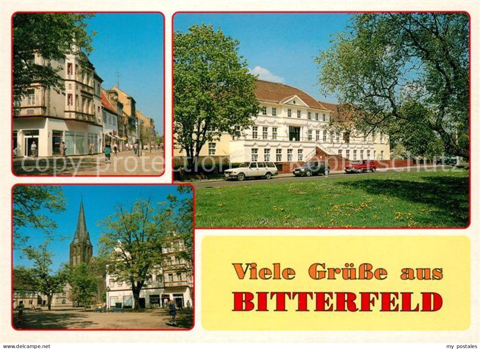Bitterfeld Markt Kirche Lutherhaus