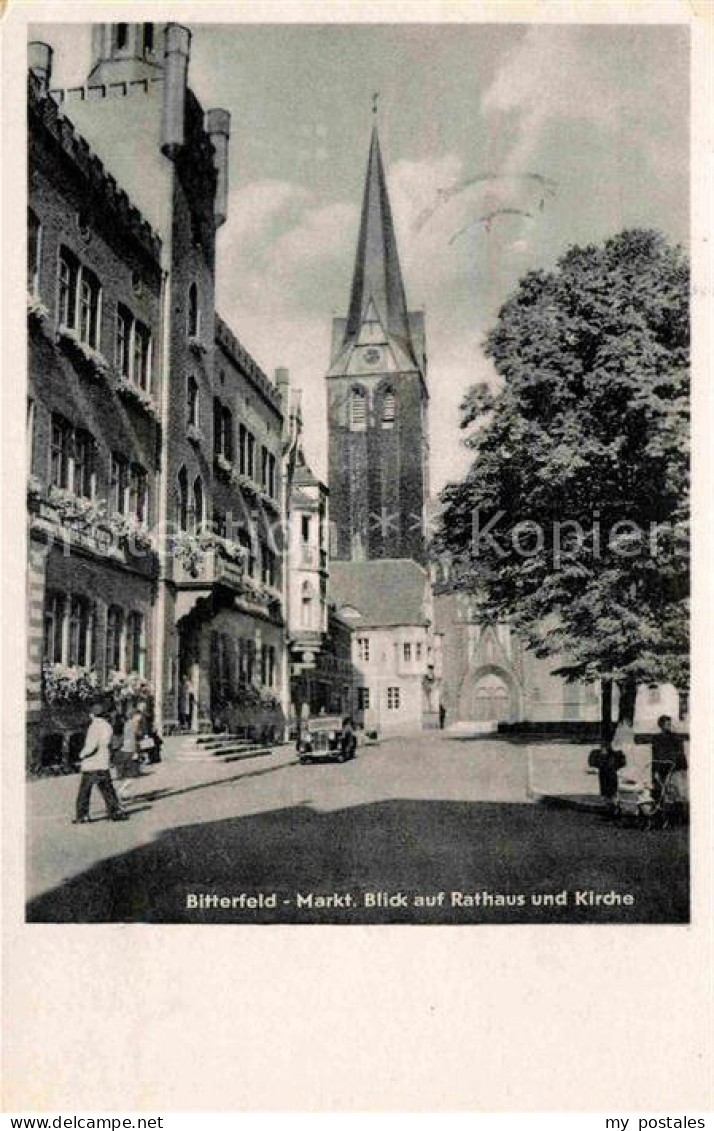 Bitterfeld Sachsen-Anhalt Rathaus Kirche