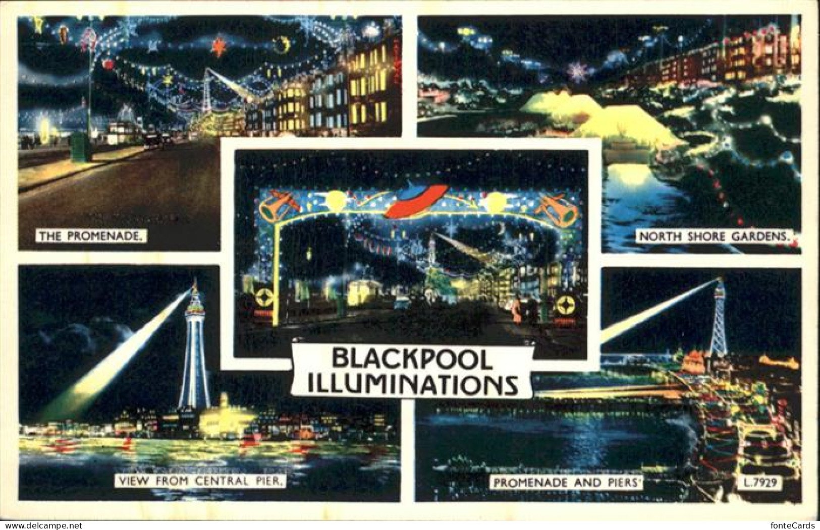 Blackpool Promenade North Shore Gardens, Central Pier,
Blackpool Illuminations