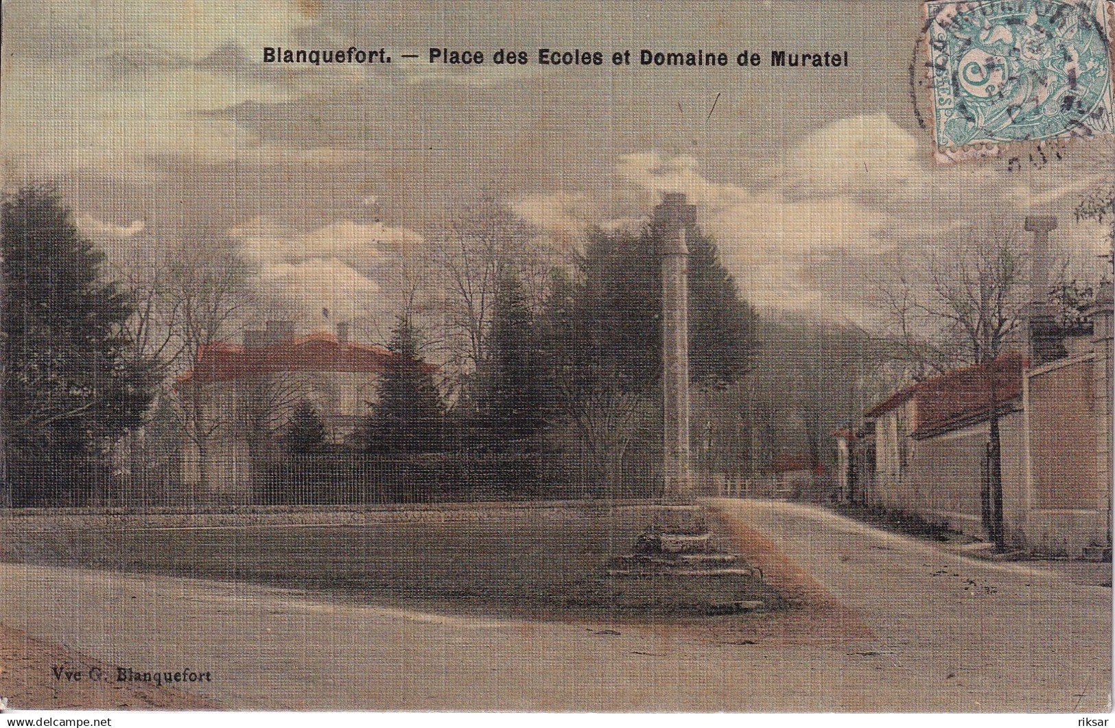BLANQUEFORT(CARTE EN COULEUR TOILEE)