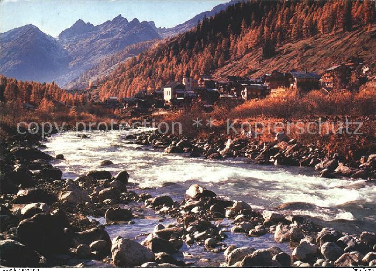 Blatten VS im Loetschtal Panorama