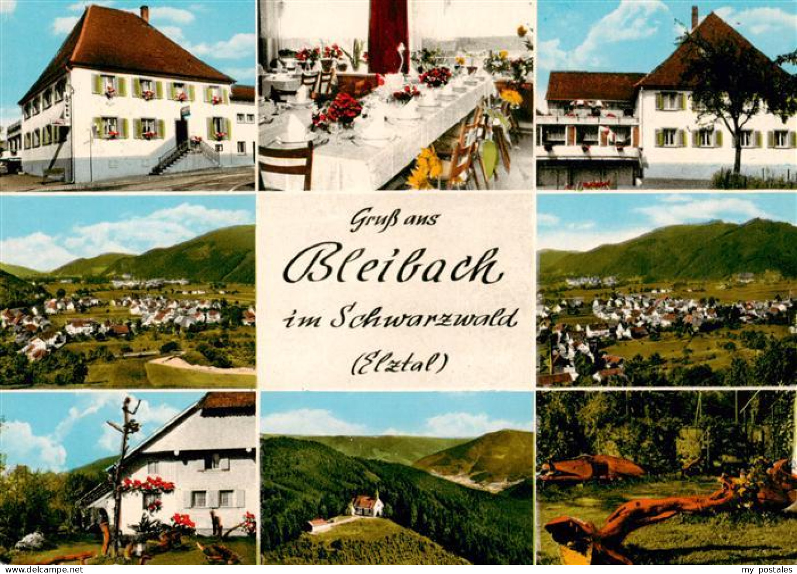 Bleibach Gutach Breisgau Gasthof Pension zum Loewen Restaurant Ortsansichten Pan