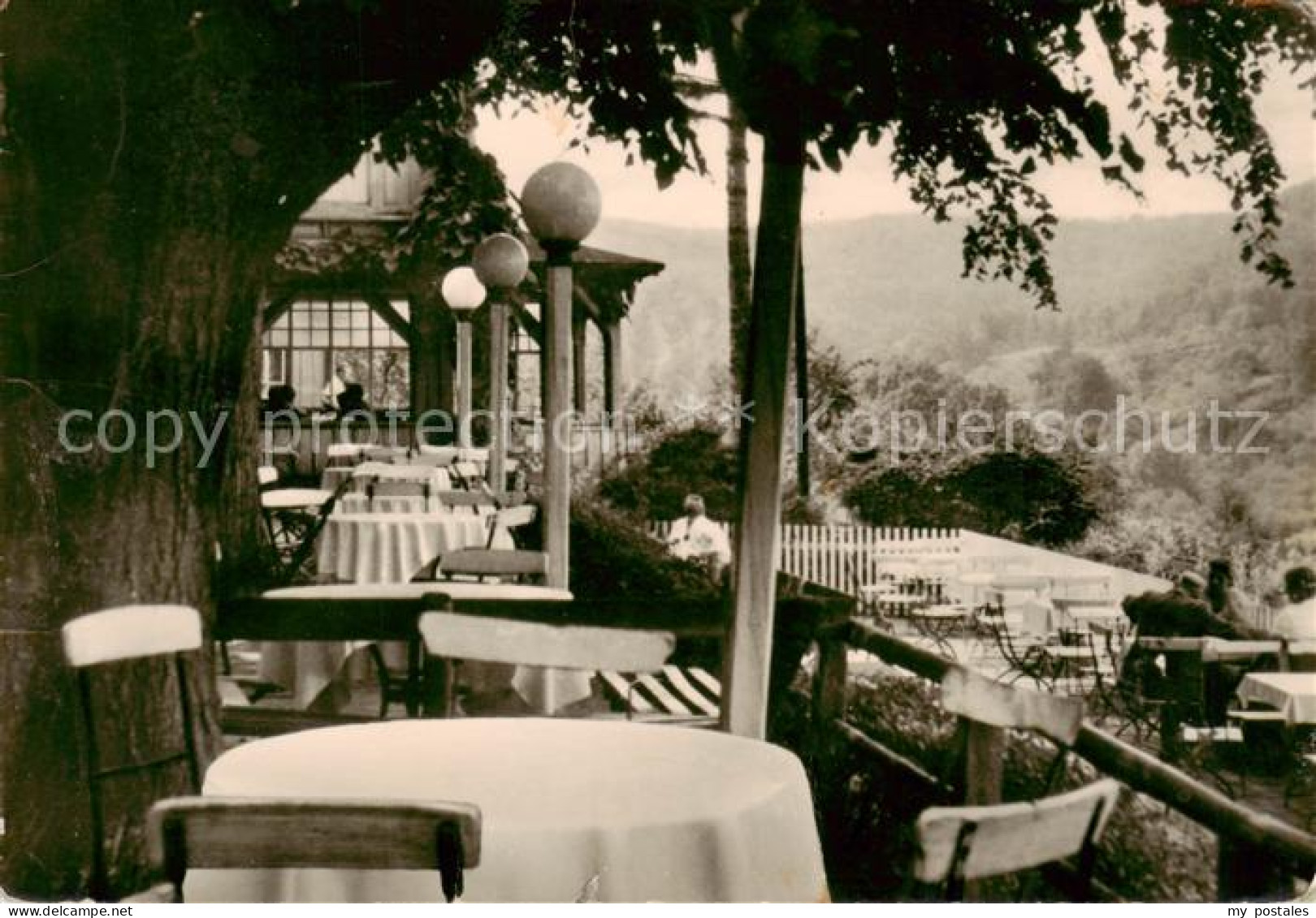 Bleicherode Berggasthaus Waldschloesschen Gartenterrasse