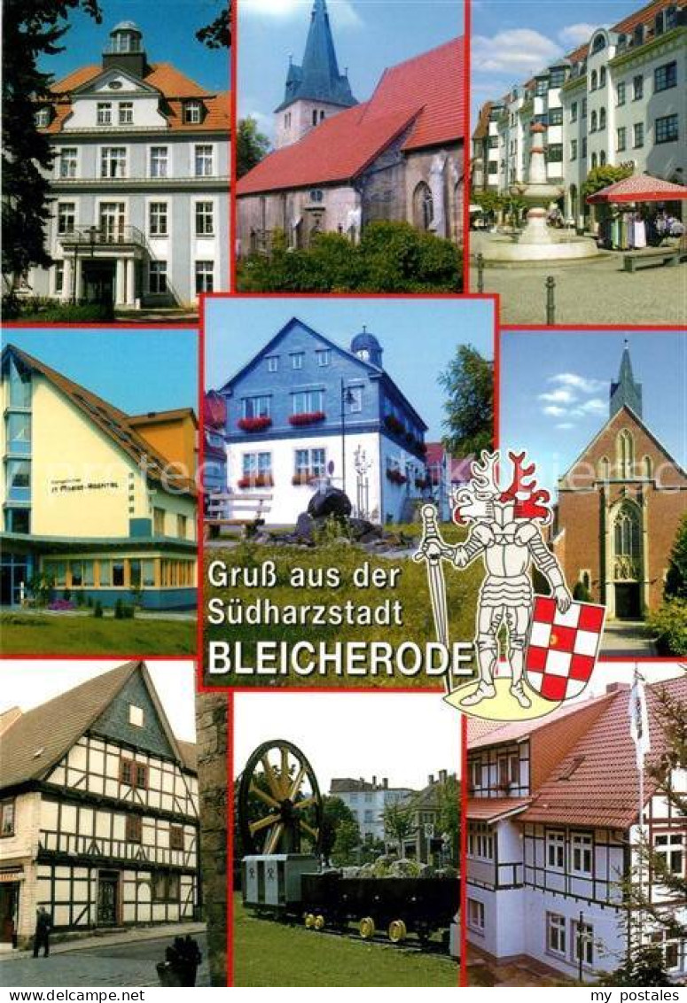 Bleicherode Klinik Kirche Marktplatz Zierbrunnen Hospital Rathaus Fachwerkhaus H