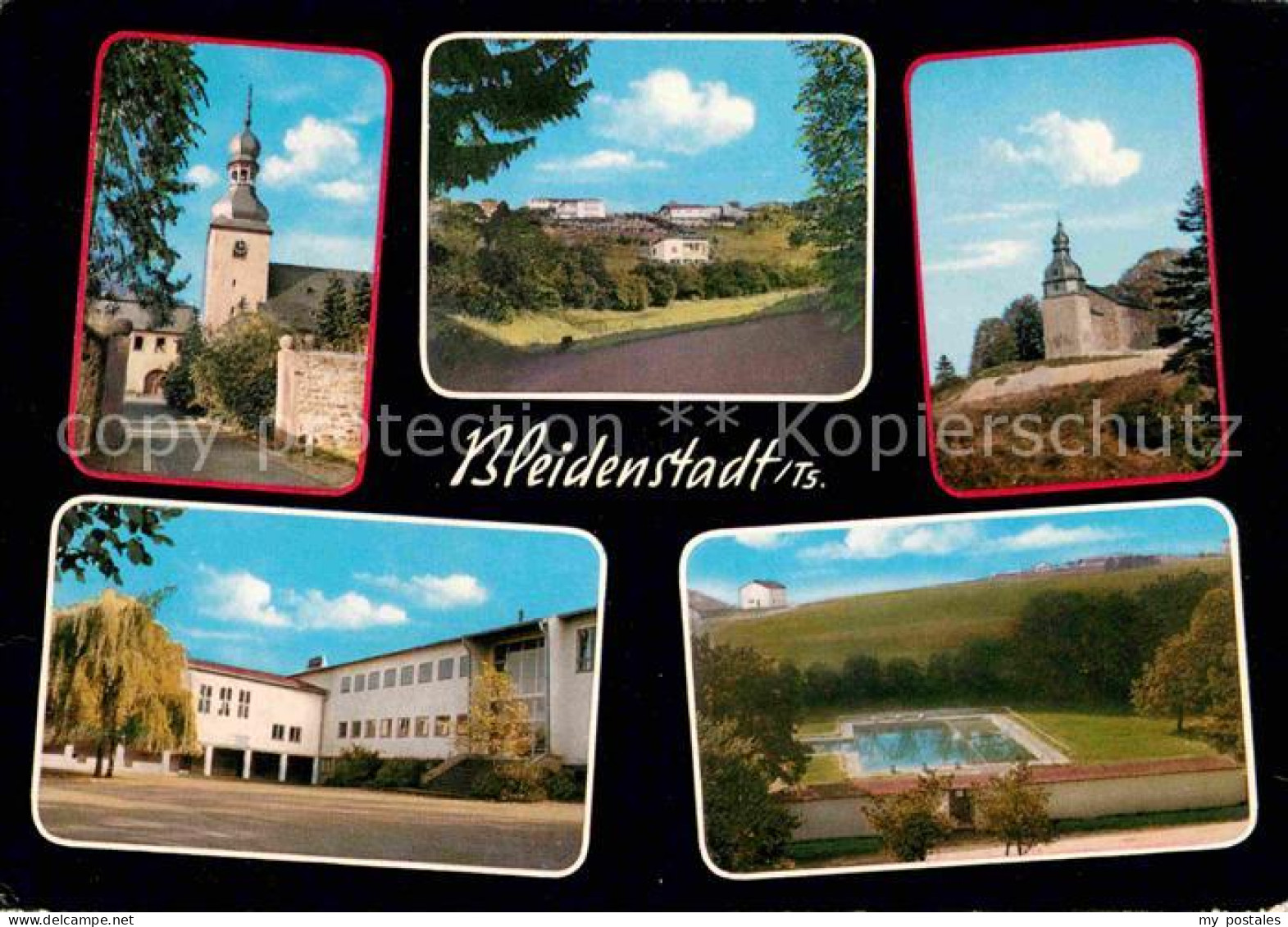 Bleidenstadt Kirche Schule Freibad