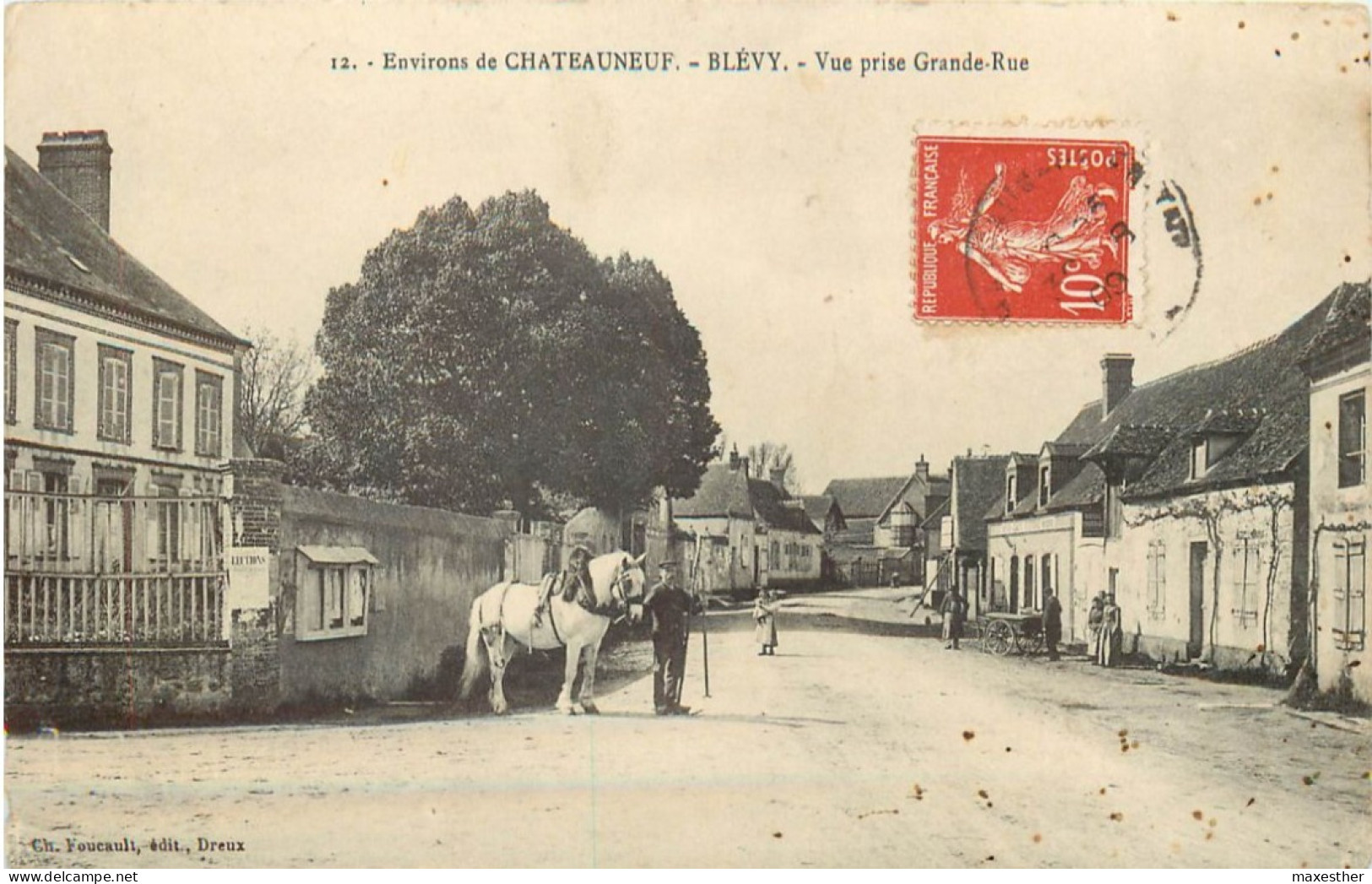 BLÉVY vue prise Grande Rue