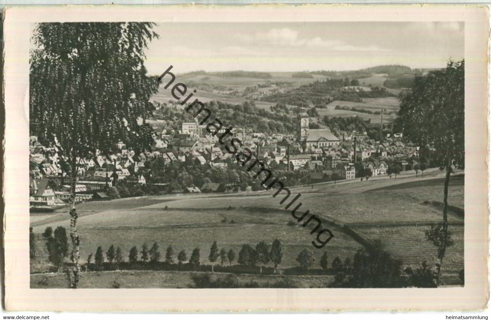 Blick auf Lössnitz - Verlag C. Mühlhausen Lössnitz