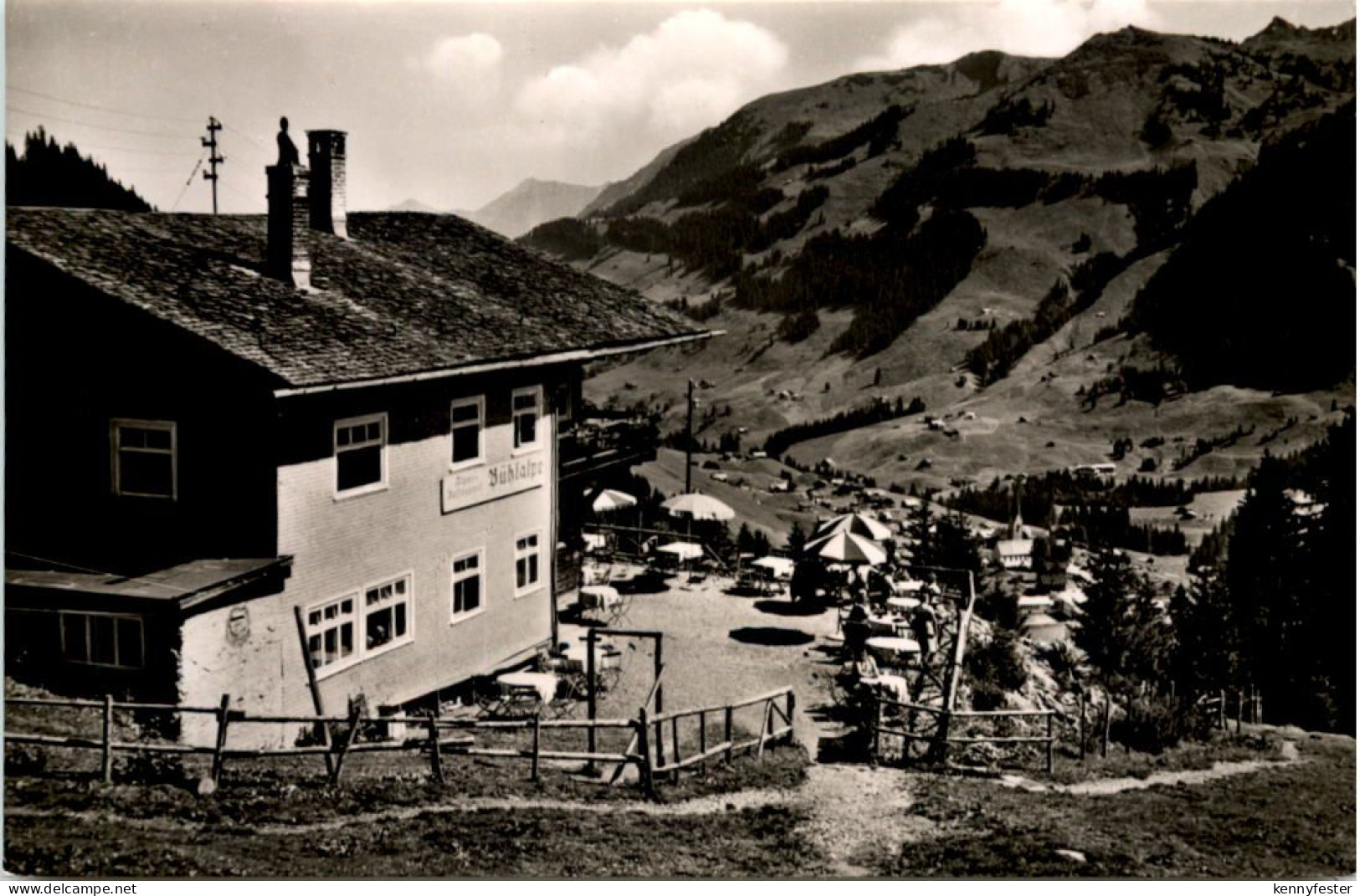 Blick von der Bühlalpe auf Mittelberg