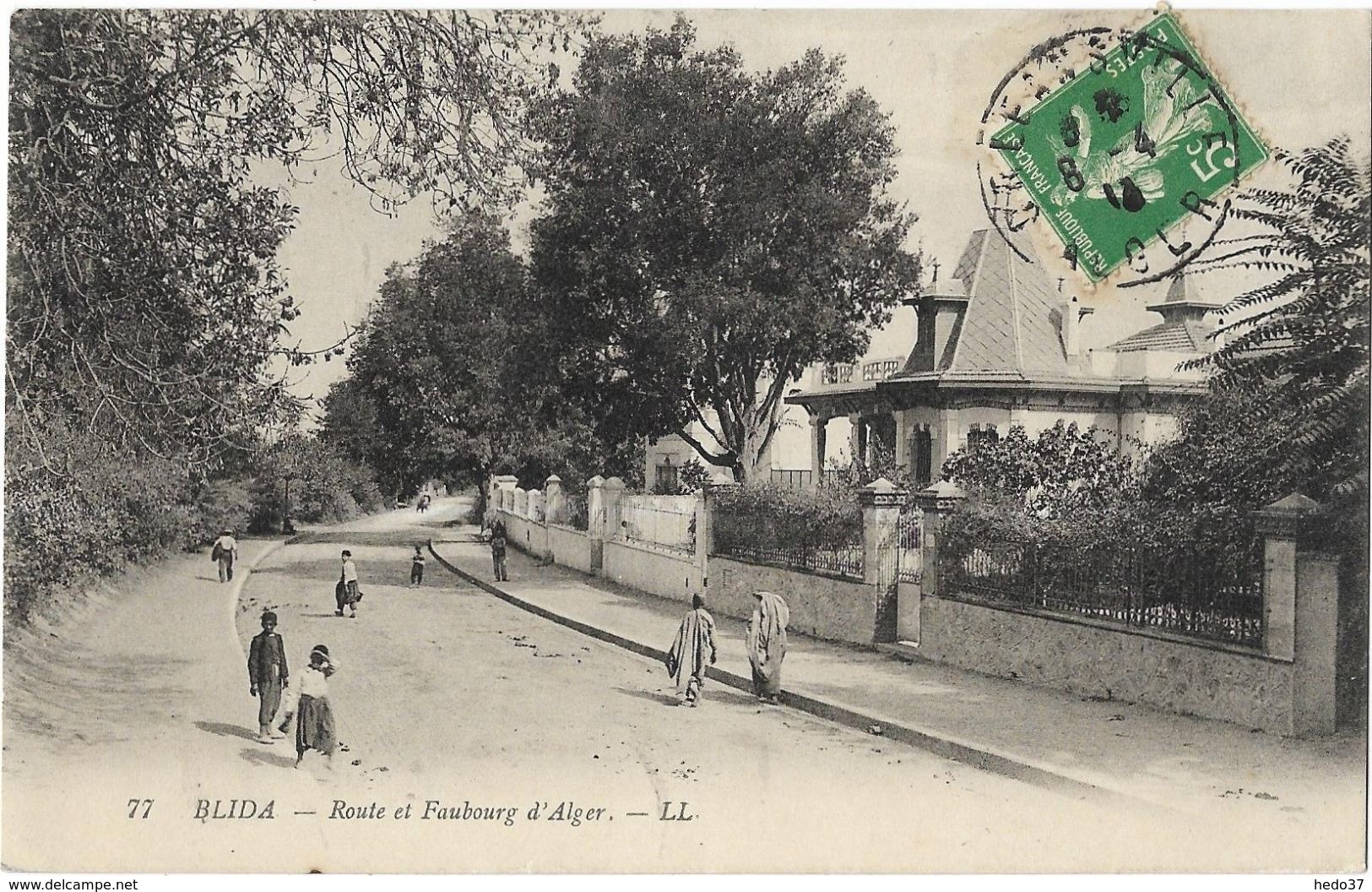 Blida - Route et Faubourg d'Alger