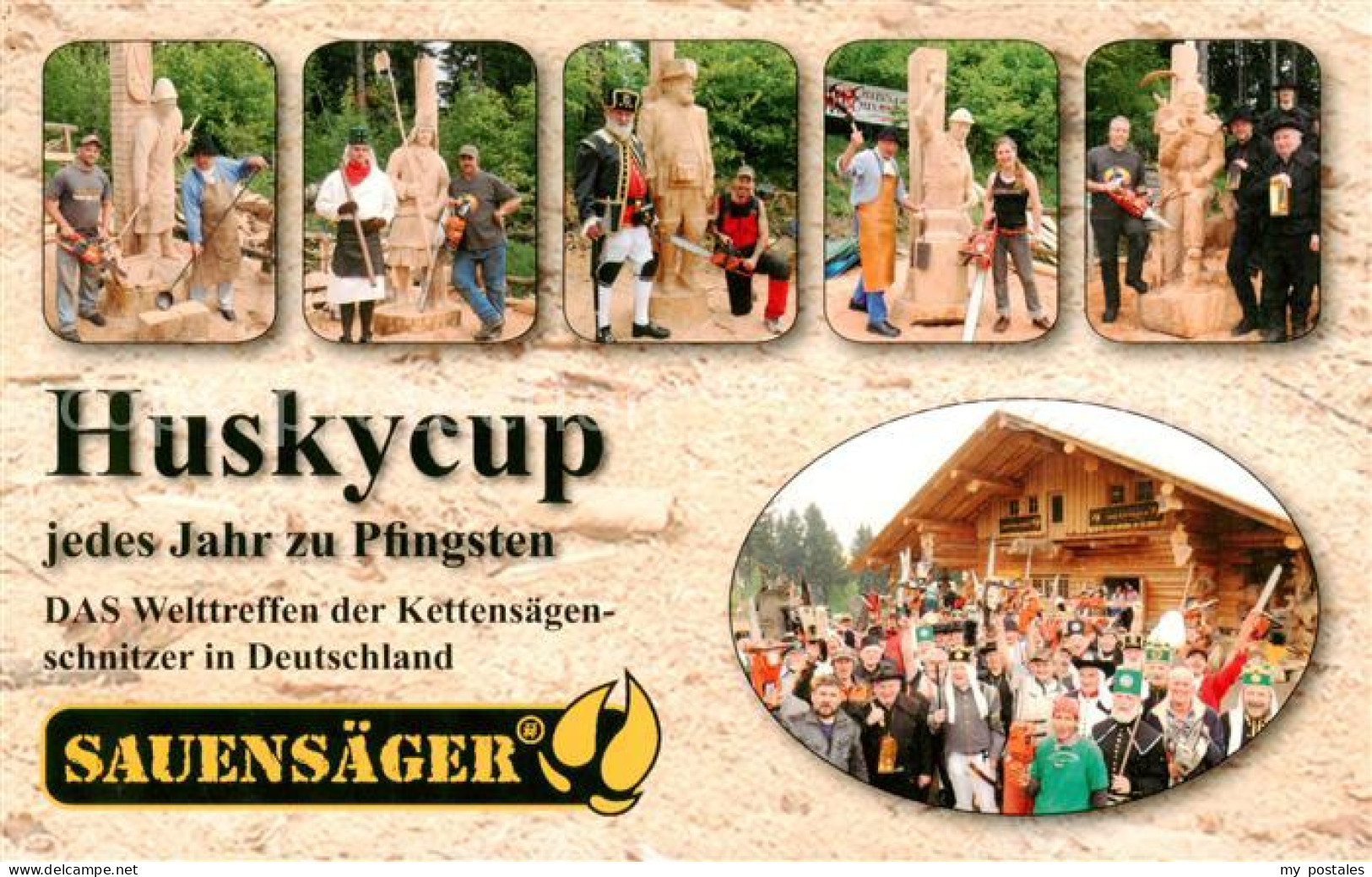 Blockhausen Dorfchemnitz Welttreffen der Kettensaegenschnitzer in Deutschland De