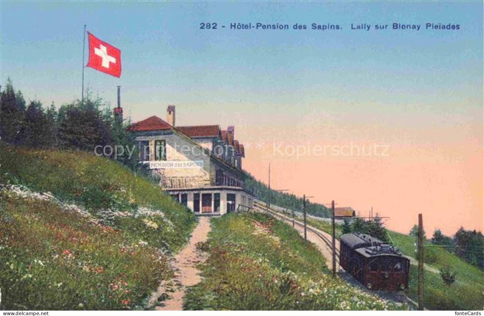 Blonay-sur-Vevey Blonay-Saint-Legier VD Hôtel Pension des Sapins Lally sur Blona