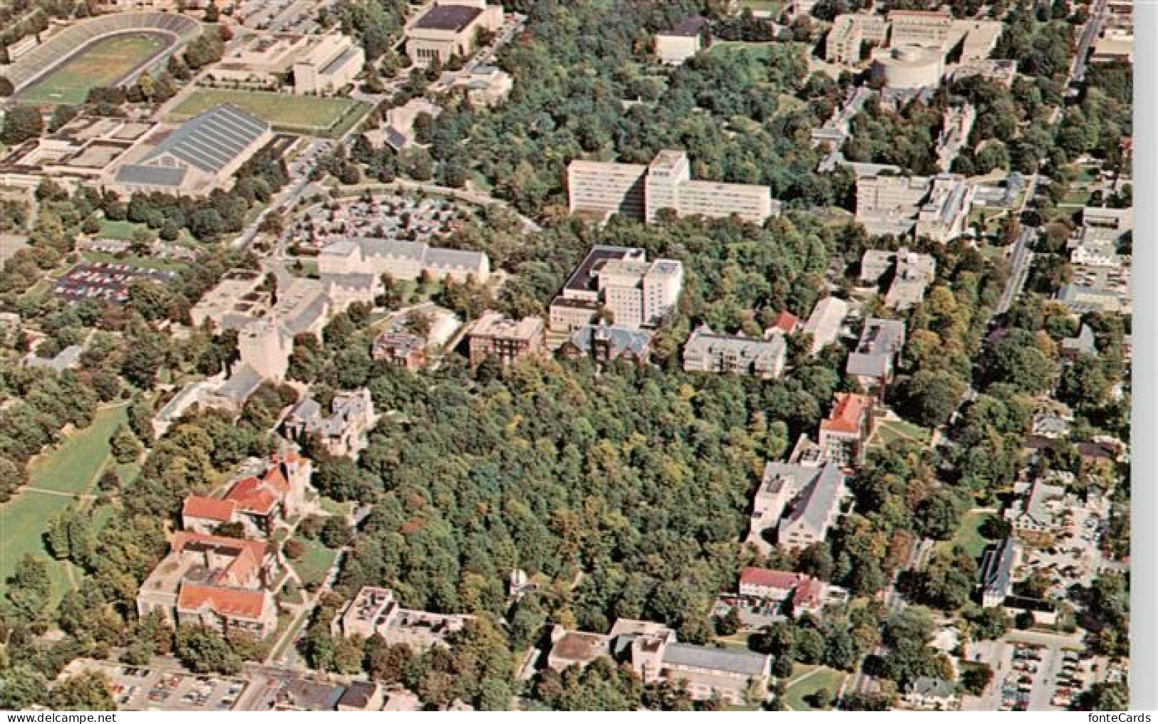 Bloomington Indiana Campus-Center Indiana-University Fliegeraufnahme Sportplatz
