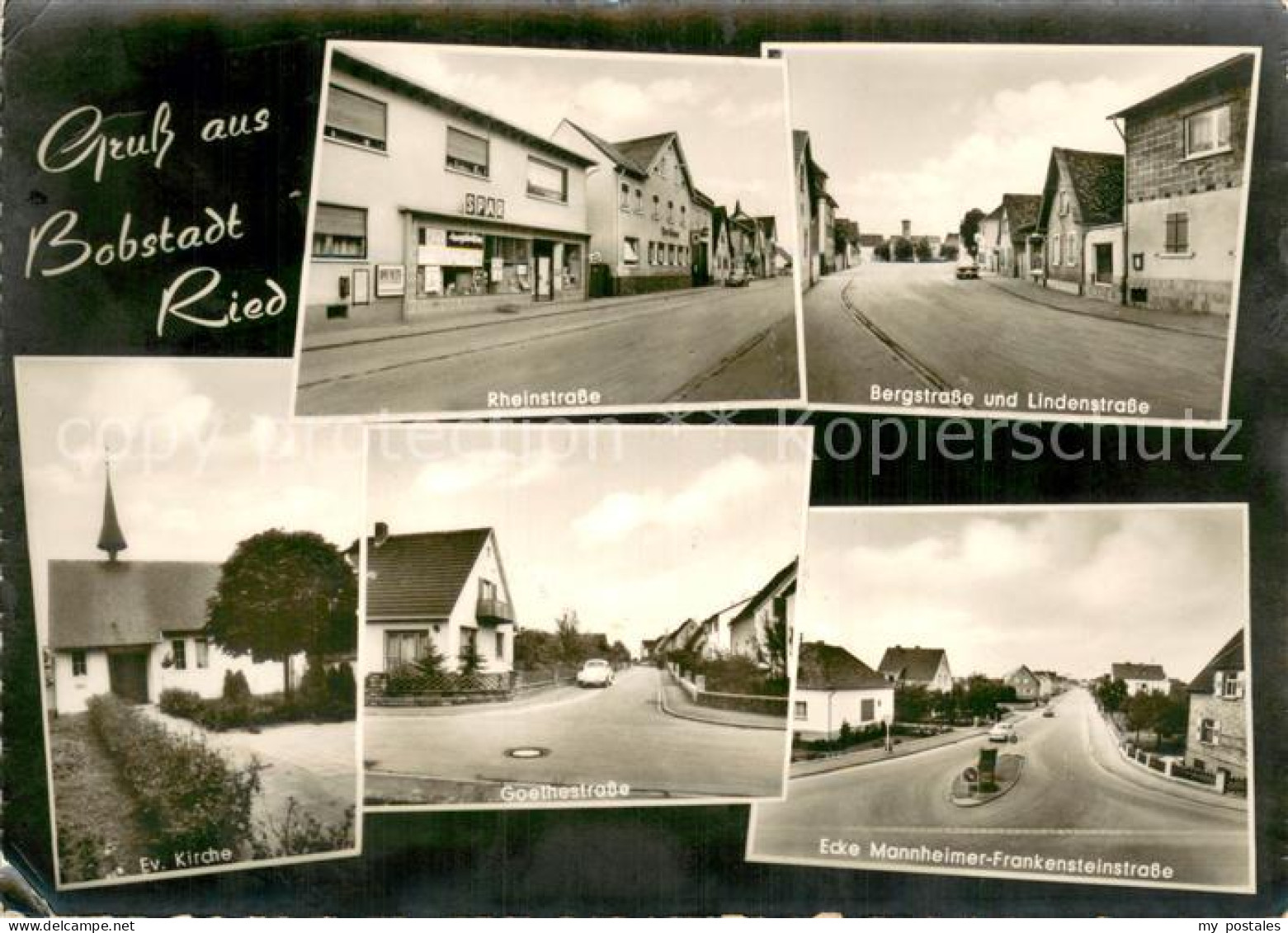 Bobstadt Buerstadt Rheinstrasse - Bergstrasse- Ev. Kirche