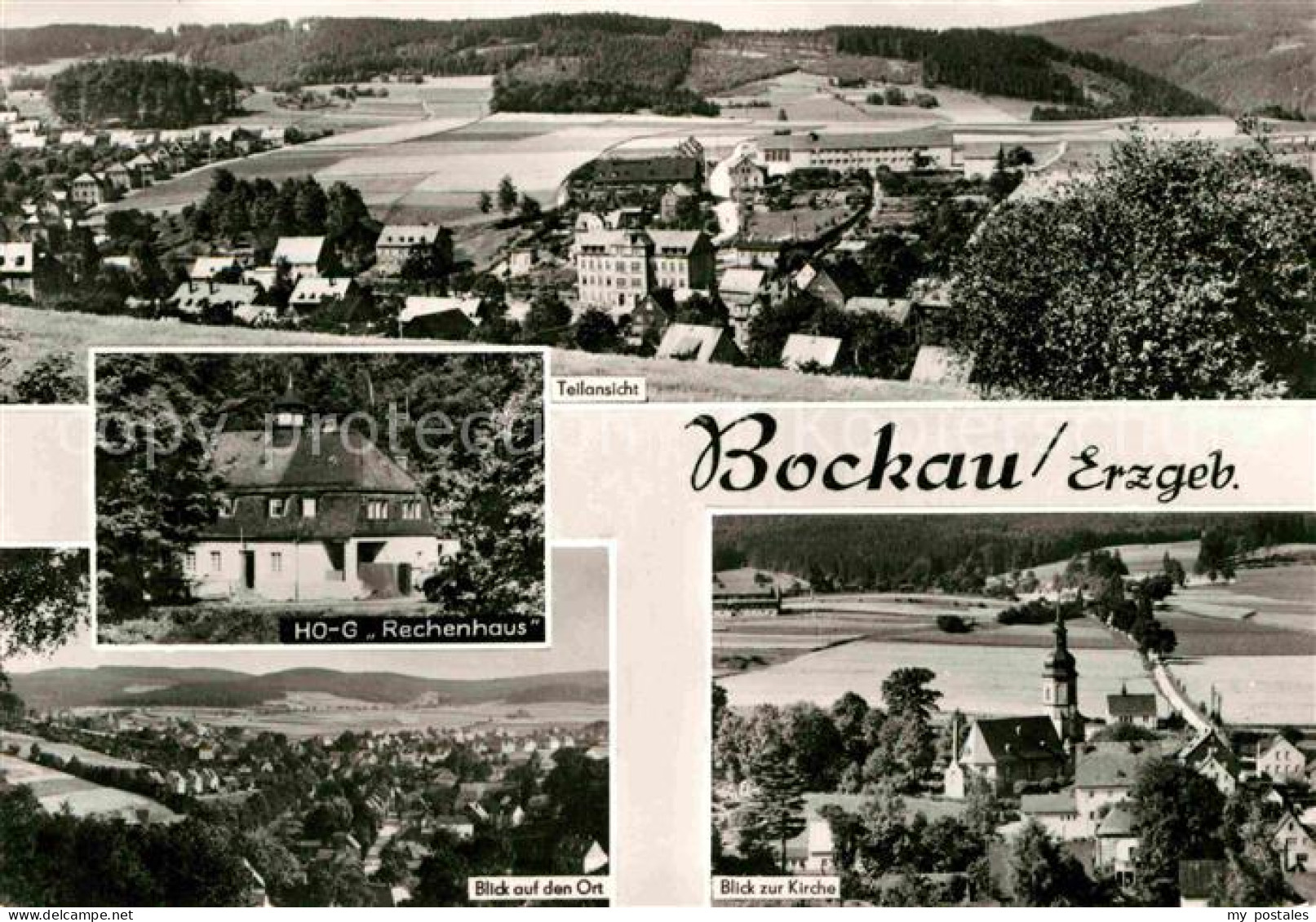 Bockau Erzgebirgskreis HO-G Rechenhaus Kirche