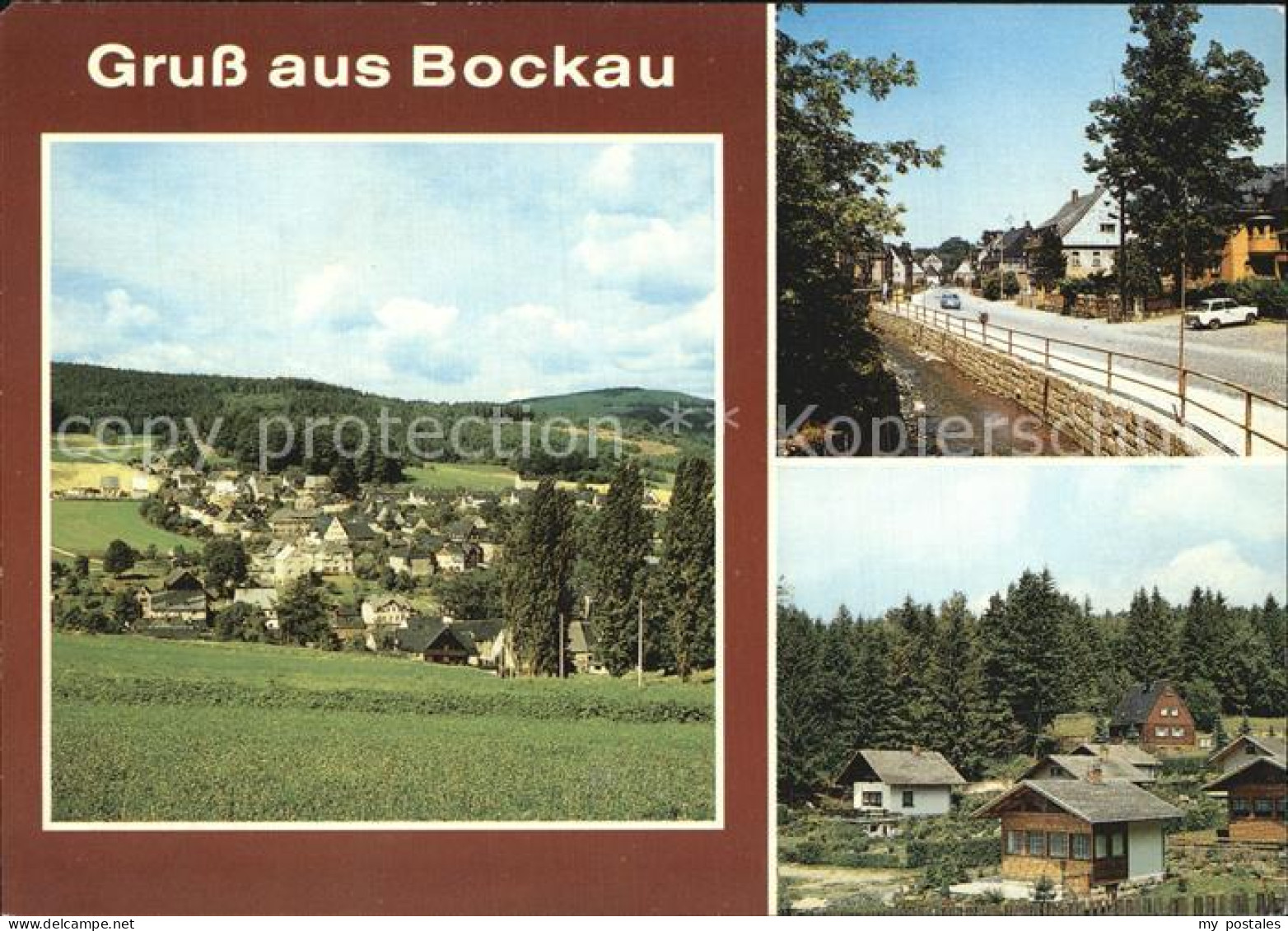 Bockau Erzgebirgskreis Panorama Karl Marx Str Bungalows