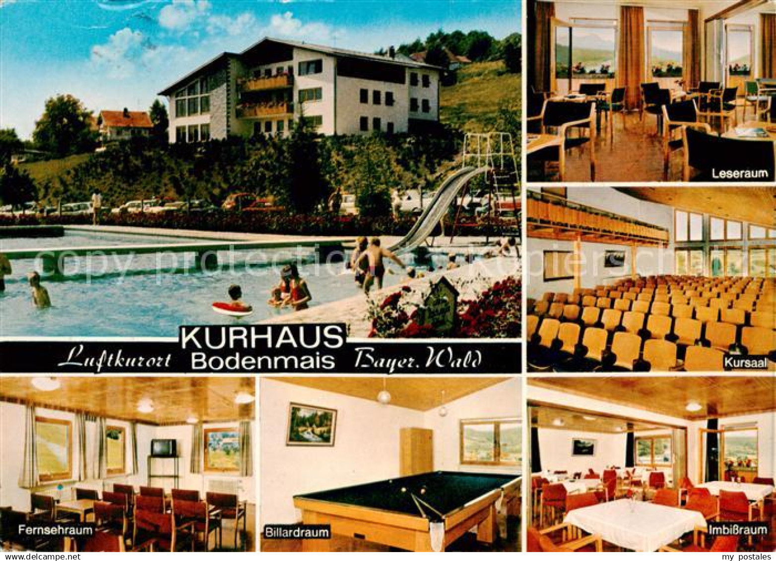 Bodenmais Kurhaus Bodenmais Leseraum Kursaal Fernsehraum Billardraum Imbissraum
