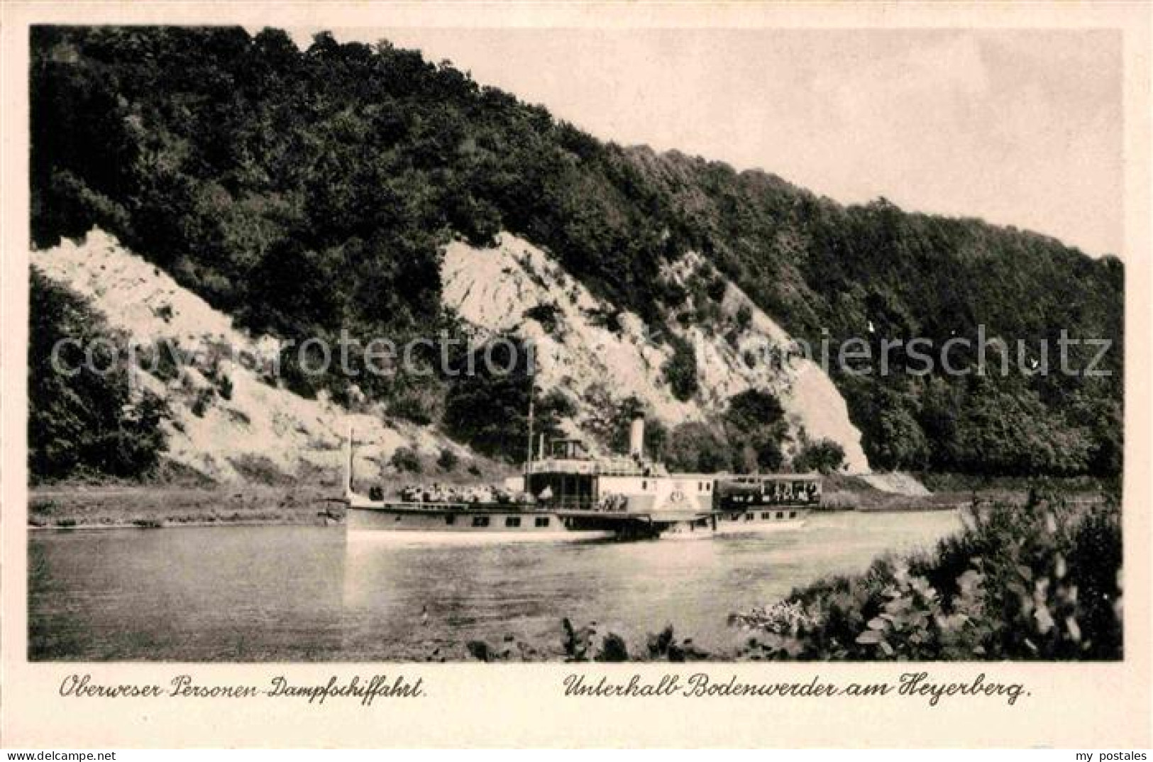 Bodenwerder Oberweser Personen Dampfschiffahrt Heyerberg