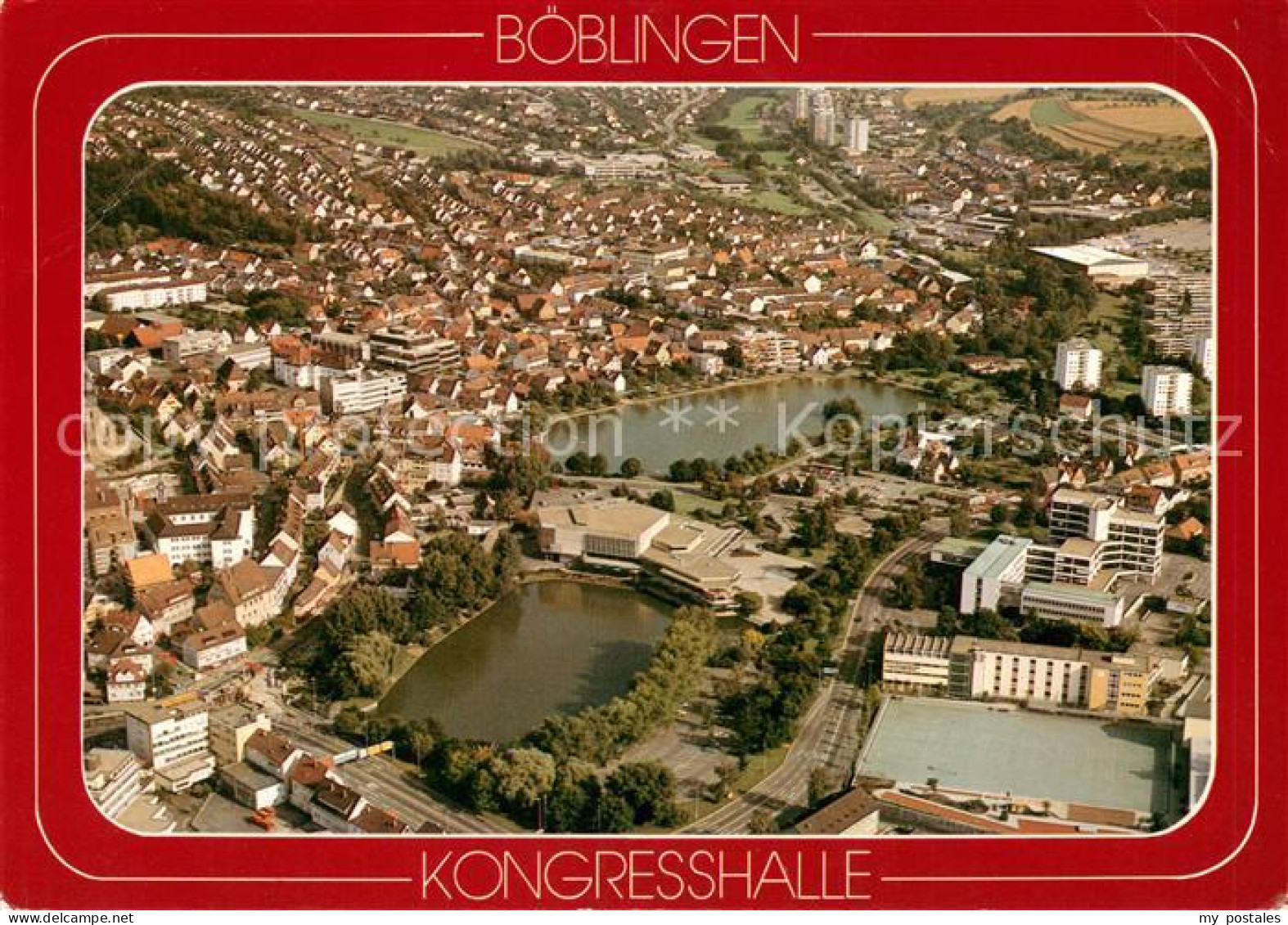 Boeblingen Kongresshalle Fliegeraufnahme