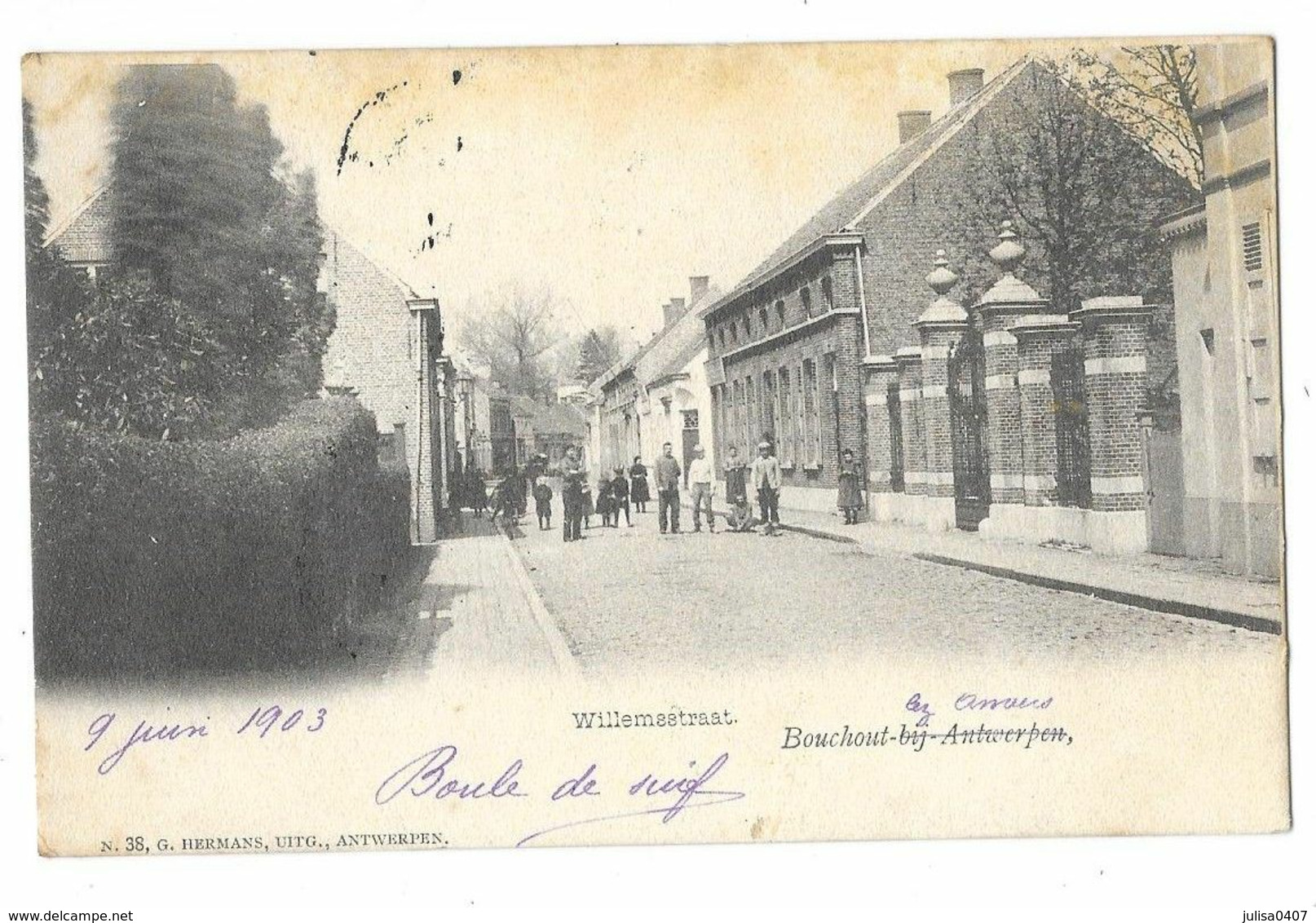 BOECHOUT BOUCHOUT (Belgique) Willemsstraat animation