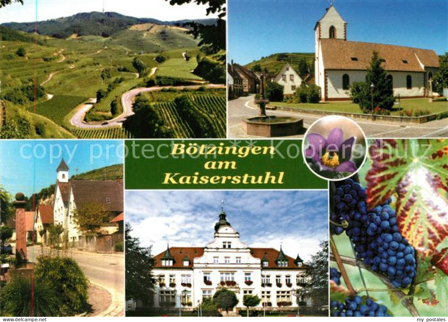 Boetzingen Panorama Kirche Dorfstrasse Schloss