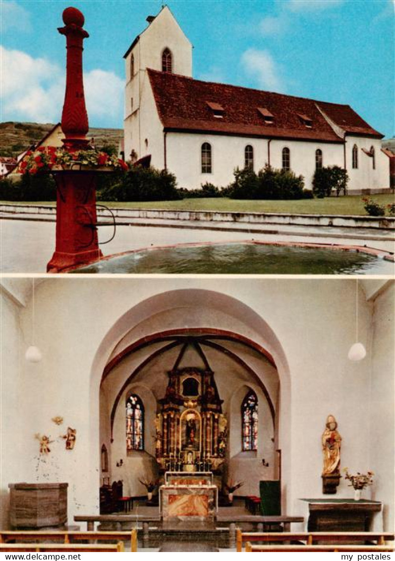 Boetzingen Pfarrkirche St Laurentius Inneres