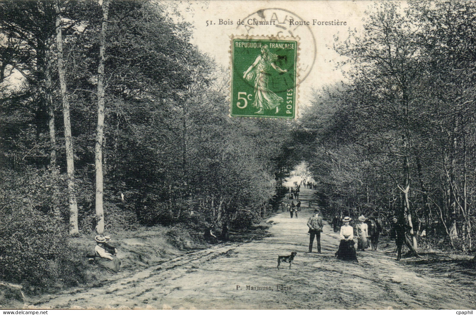 Bois de Clamart CPA Route forestiere