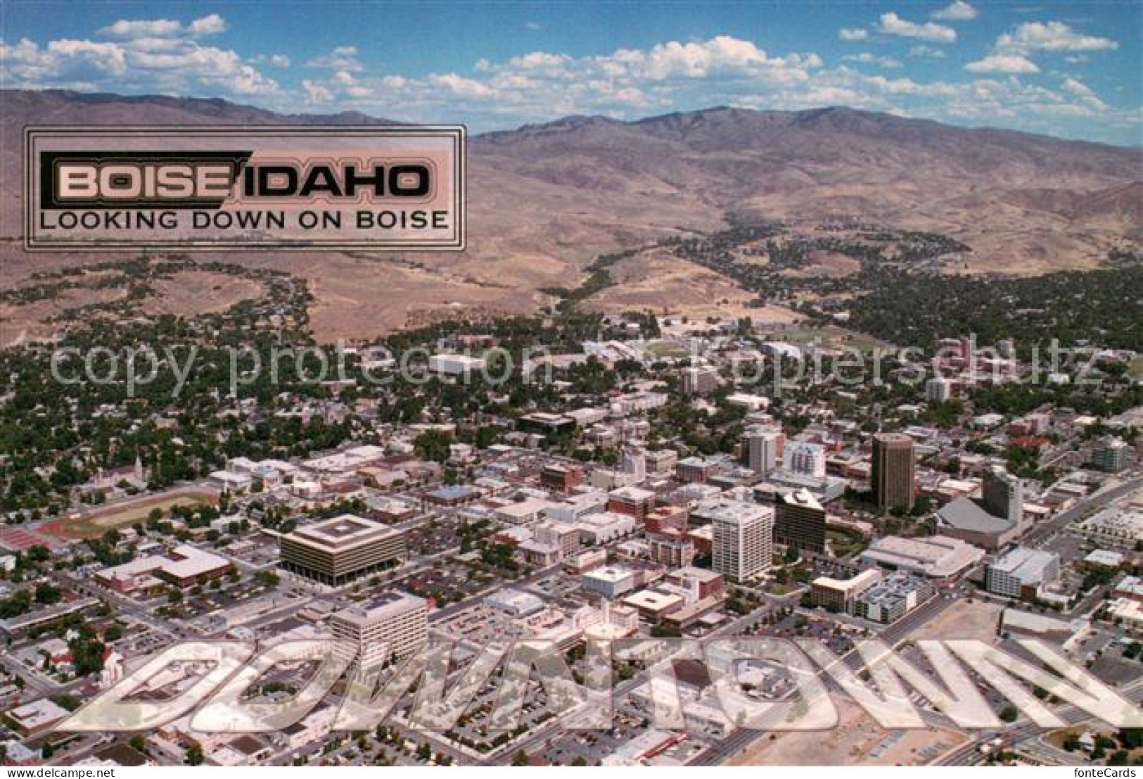 Boise Idaho Fliegeraufnahme Panorama