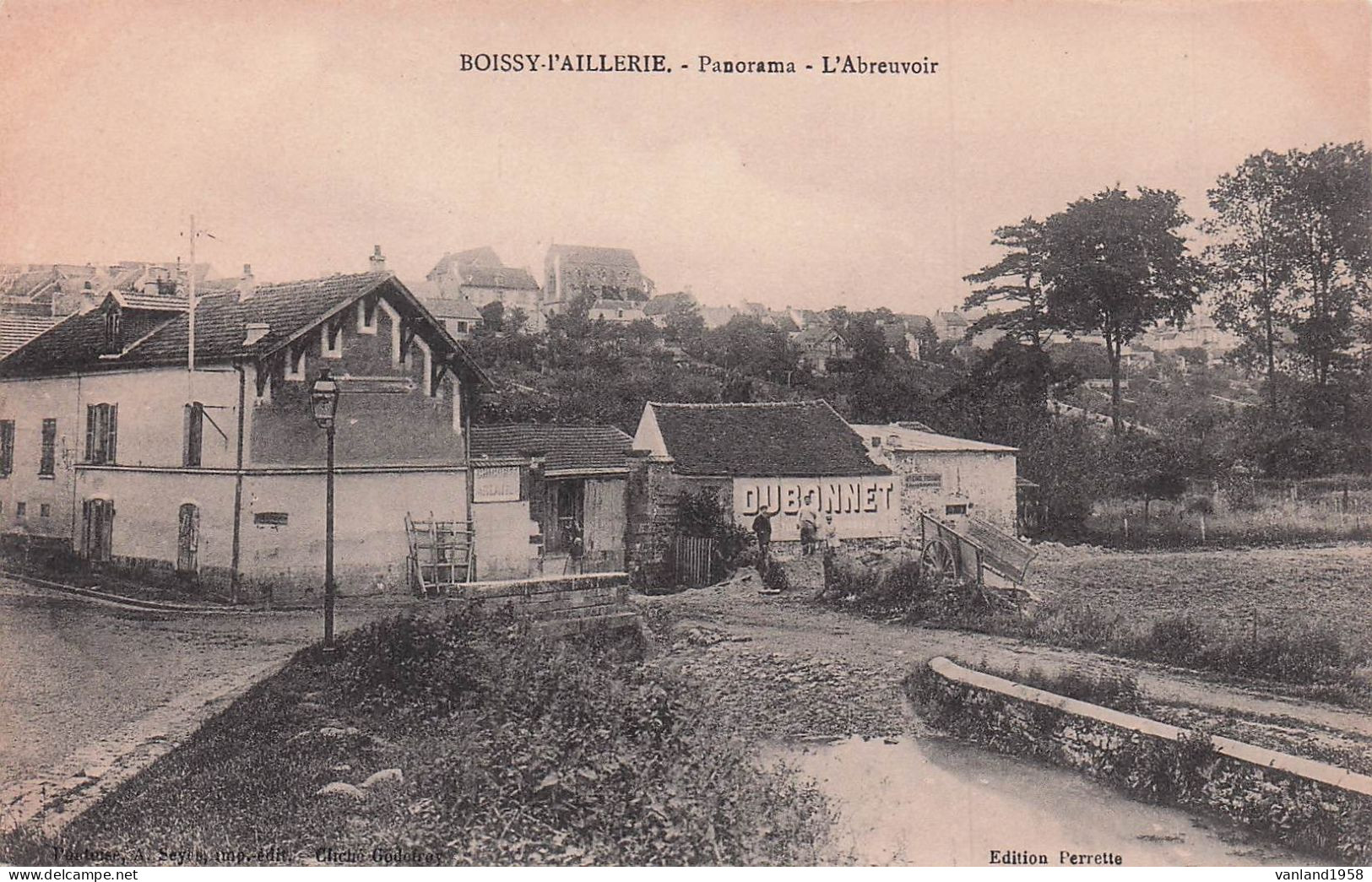 BOISSY L'AILLERIE-panorama,l'abreuvoir