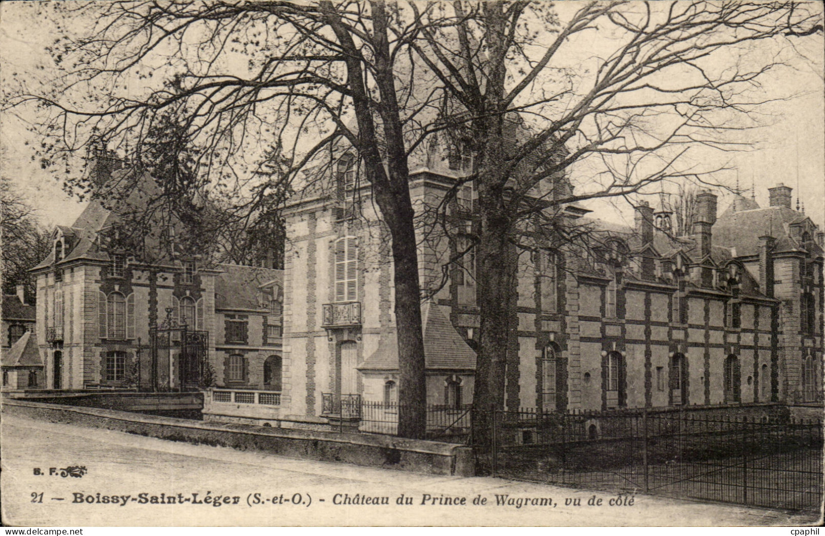 Boissy saint leger CPA Chateau du prince de Wagram vu de cote