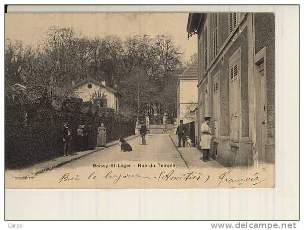 BOISSY-SAINT-LÉGER. - Rue du temple. (Peintre)